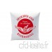 CTI 042356 Even After High Coussin Polyester Rouge/Gris 40 x 40 cm - B00R63EN0W
